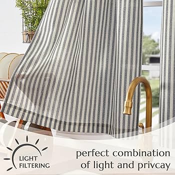 Amazon.com: jinchan Linen Kitchen Curtains 45 Inch Length